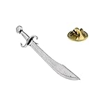 GIFTSEARCH Falchion Schwert Zinn Anstecknadel (xtspbh01)