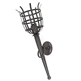 Wandfackel Wandleuchte Wandlampe Metall E27 Fackelleuchte 230V...