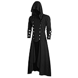 Yiartion Herren Frack Mantel Vintage Viktorianischen Cosplay...