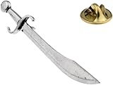 Falchion-Schwert-Anstecknadel aus Zinn, mit Geschenkbeutel,...