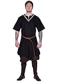 Battle-Merchant Mittelalter Tunika Ailrik | Baumwoll Tunika mit...