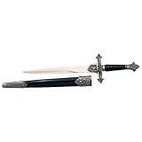 AMONT Dolch Mittelalterliches 15794, mit nickelfarbenem Knopf und...