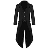 Yiartion Herren Frack Mantel Vintage Viktorianischen Cosplay...
