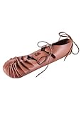 Ulfberth Mittelalter Bundschuhe, braun, Gr. 30/31