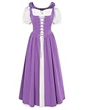 Scarlet Darkness Halloween Renaissance Kostüm Damen Bauernkleid...