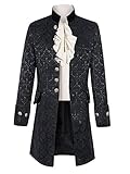 Pxmoda Herren Frack Mantel Steampunk Gothic Jacke Vintage...
