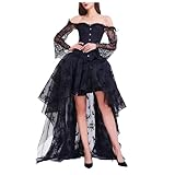 uxxnjfg Kostüm Halloween Damen Horror Mittelalter Kleidung -...