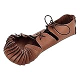 Vehi Mercatus Mittelalter Bundschuhe Braun 46/47 (Braun, EU...