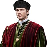 UniqKaliber Mittelalter Kostüm Zubehör Hut Renaissance Tudor...