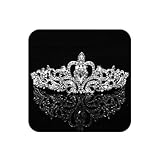 Tiara Kristallkrone mit Strasskamm Silber Strass Tiara Hochzeit...