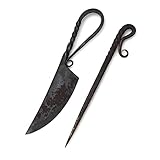 Mittelalter Messer mit Esspfriem +Scheide Wikinger Kelten...