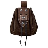 HiiFeuer Vintage Medieval Faux Leder Kordelzug Tasche,...