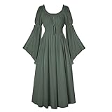 Scarlet Darkness Renaissance-Kleid für Damen, mittelalterliches...