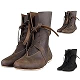 Generisch Mittelalter Schuhe Herren Damen,Renaissance Stiefel,...