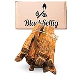 BlackSellig 1 kg Kienspäne – Natürliche Kaminanzünder,...