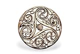 Große Celtic Fibel AVINA Ø 4.9 cm Keltischer Schmuck für...