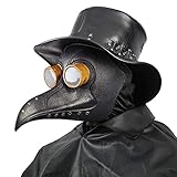 Creepy Party Pest Doktor Maske Schwarz Niet Lange Nase...