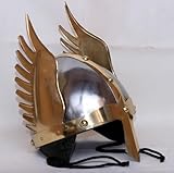 TWI Mittelalterlicher Ritterhelm, Stahl, Einheitsgröße, für...