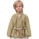 keland Mittelalter Hemd Kinder Renaissance Hemd Jungen...