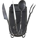 Haller Torded Mittelalterbesteck Set Messer Gabel Löffel Friem,...