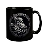 Odin Wikingergott Amulett Tasse schwarz in Schwarz Wikinger...