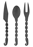 Battle-Merchant Geschmiedetes Essbesteck 3-teilig Messer, Gabel,...