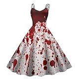 Halloween Kostüm Damen Gruselig Blutige Zombie Braut Horror...