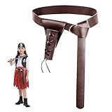 GETRICH Mittelalter Gürtel mit 1 Leder Schwert Holster...