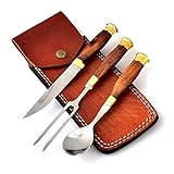 Mittelalter Besteck Set, handgeschmiedet Der Griff besteht aus...