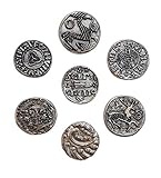 Wikingermünzen Versilbertes Metall. Schatz der Wikinger....