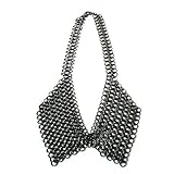 WL Fashion Halskette in Kettenhemd-Optik in der Farbe Gunmetal