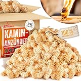 grillas Kaminanzünder 10 kg (ca. 800 Stück) Grillanzünder aus...