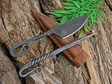 Mittelalter Messer mit Esspfriem +Scheide Wikinger;Kelten...