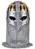 Battle-Merchant Wikinger Brillenhelm mit Kettenbrünne |...