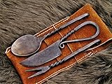 Mittelalter Besteck Set, handgeschmiedet Mittelalter Essbesteck...