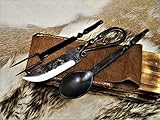 Mittelalter Besteck Set,handgeschmiedet Mittelalter Stahl messer...
