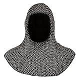 Mittelalterliche Kettenpanzer, schwarzes Finish, rustikale...